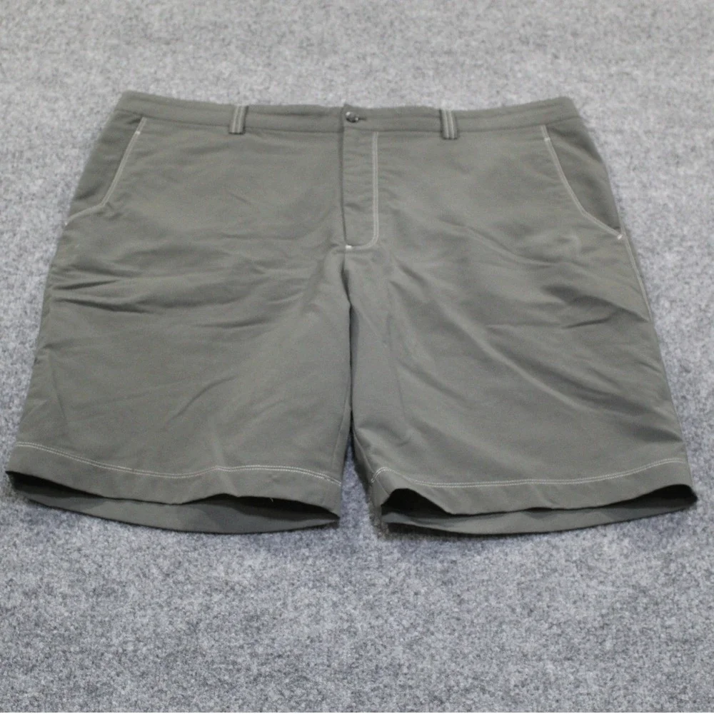 Cutter Buck CB DryTec‎ Golf Shorts Mens Size 42 Gray Flat Front Performance